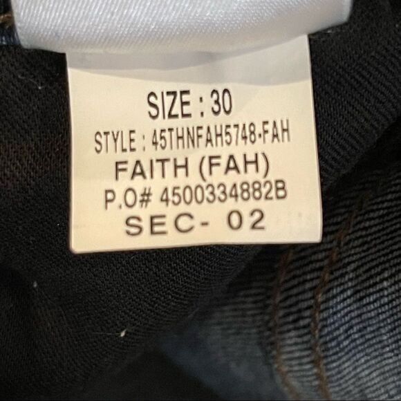 Joe’s High Rise Distressed Skinny Ankle Faith Denim Jeans Sz 30 - Picture 7 of 11